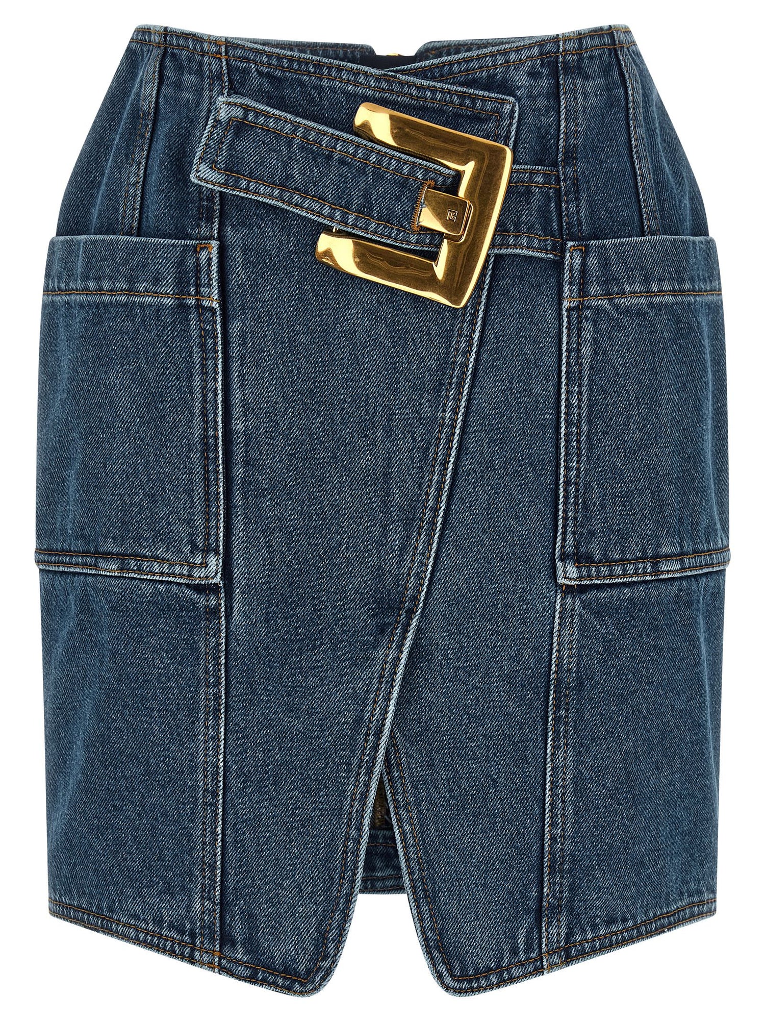 Balmain Belted Skirt