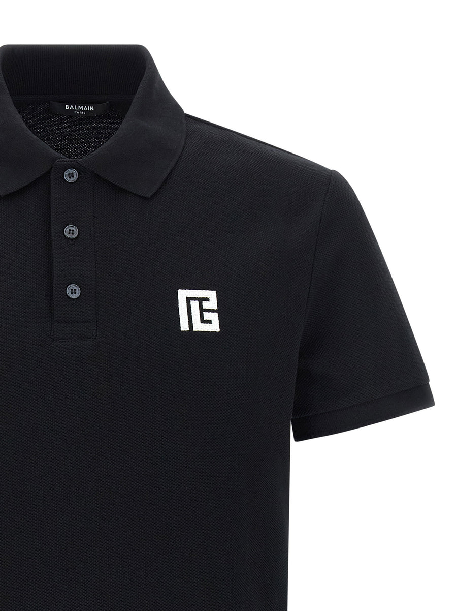 Balmain Embroidery Polo Shirt