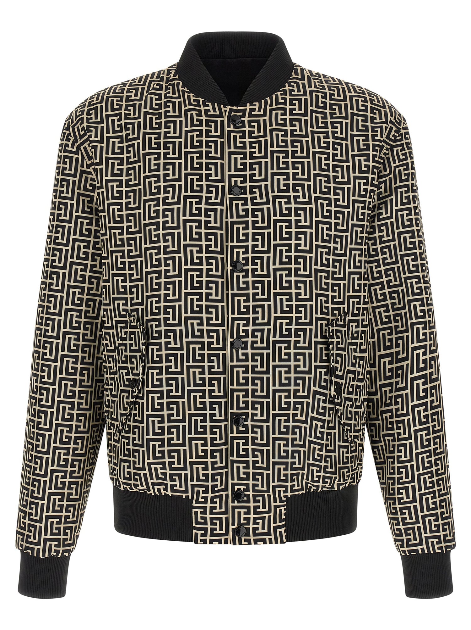 Balmain Monogram Reversible Bomber Jacket