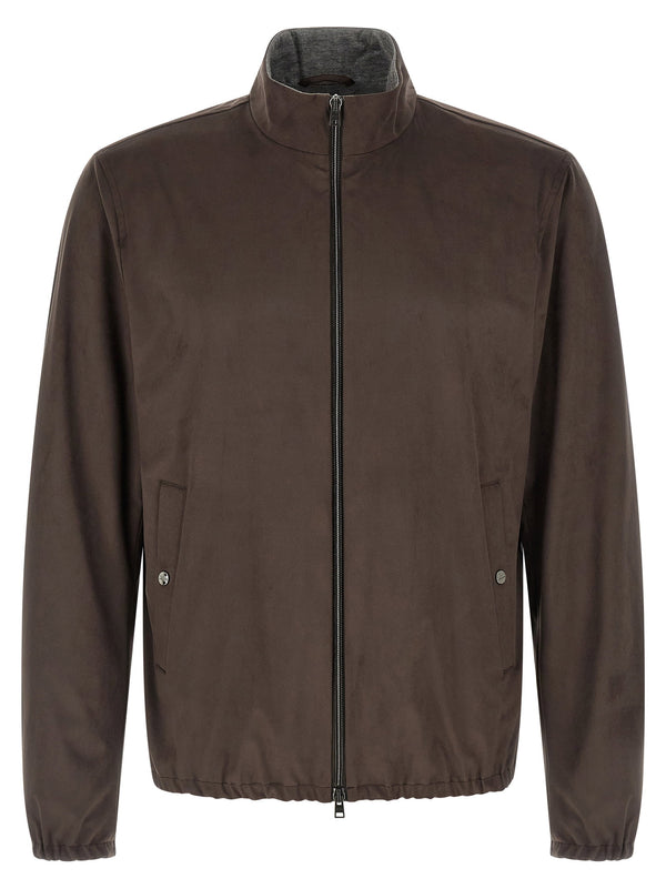 Herno Suede Effect Jacket