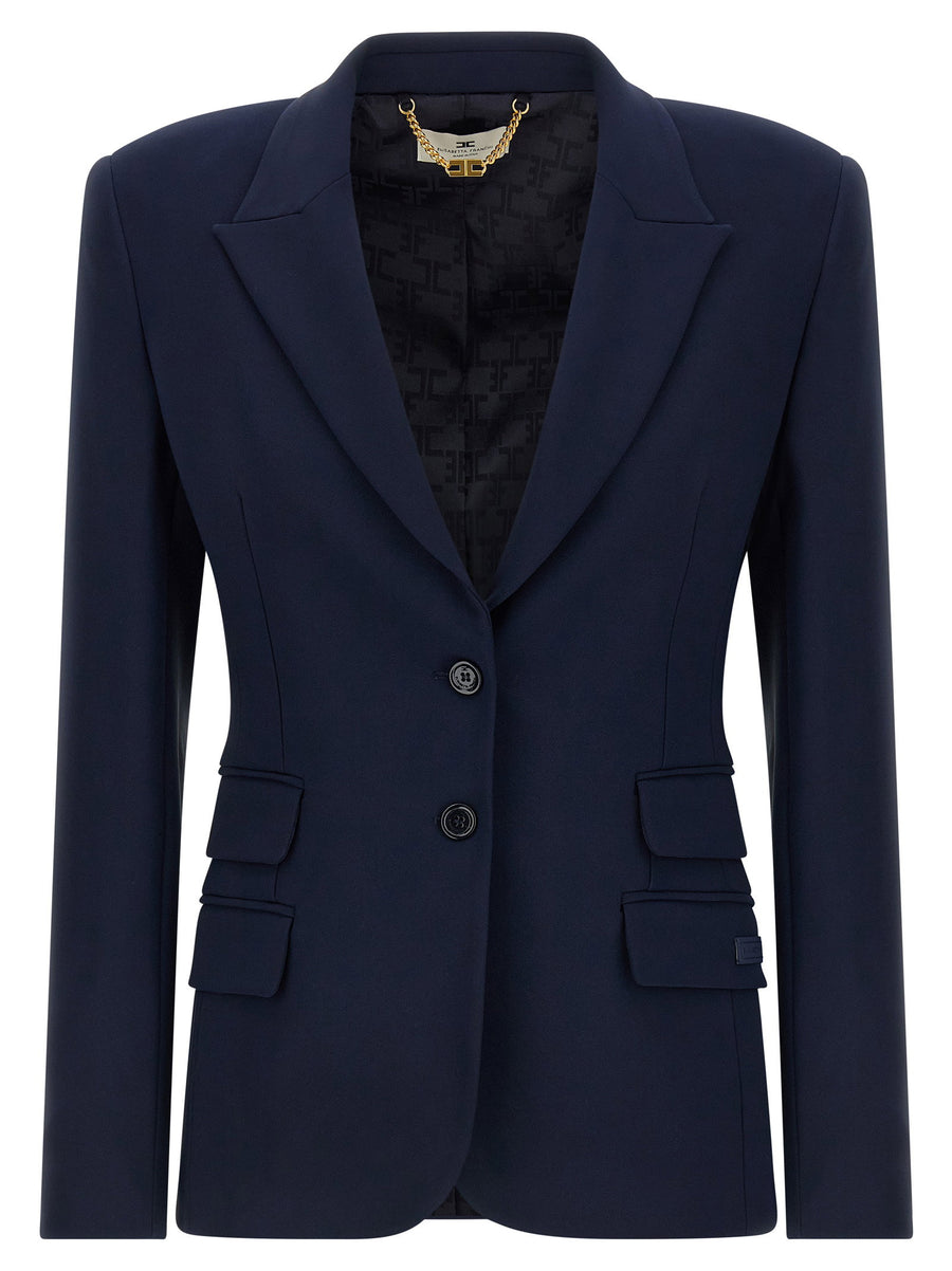 Elisabetta Franchi Light Crêpe Blazer