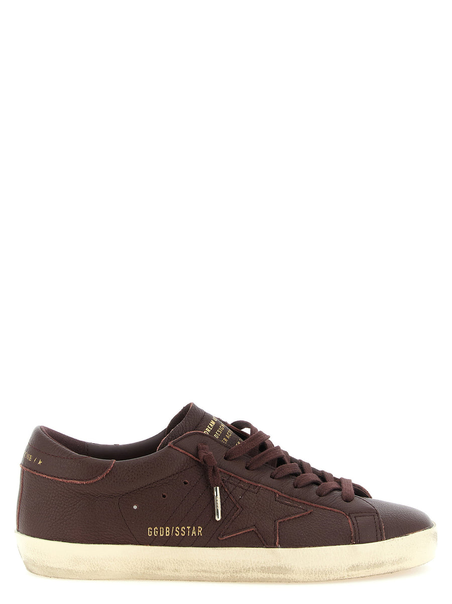 Golden Goose Super Star Sneakers Bordeaux Leather Low Top