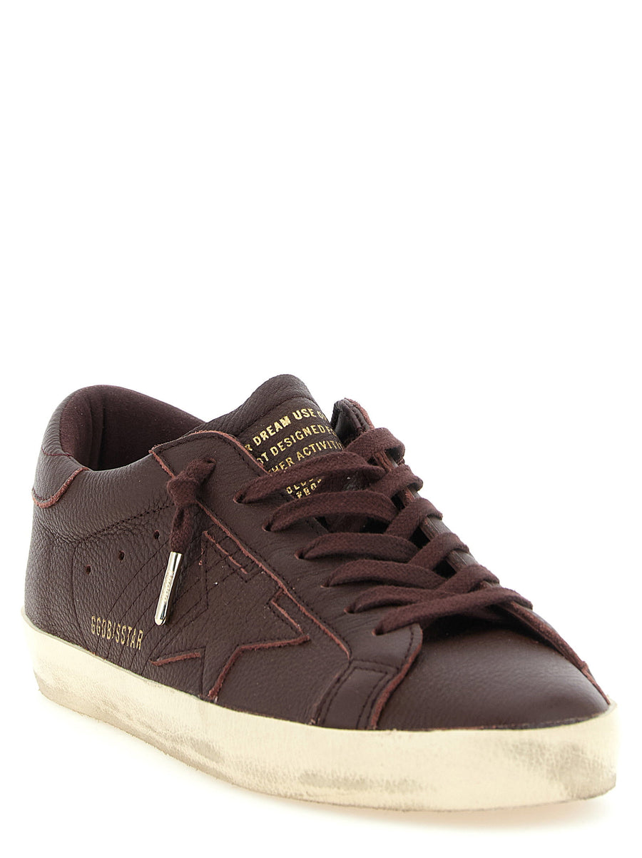 Golden Goose Super Star Sneakers Bordeaux Leather Low Top