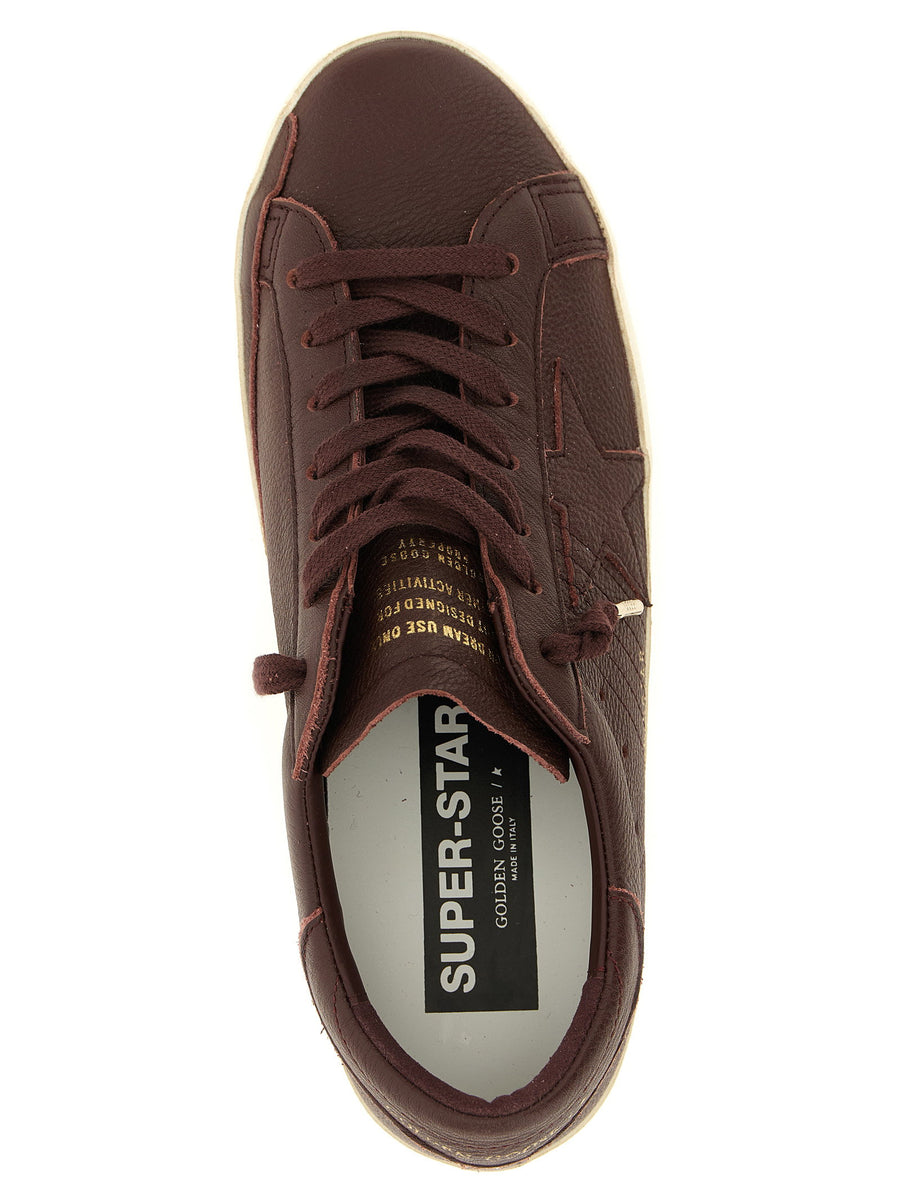 Golden Goose Super Star Sneakers Bordeaux Leather Low Top