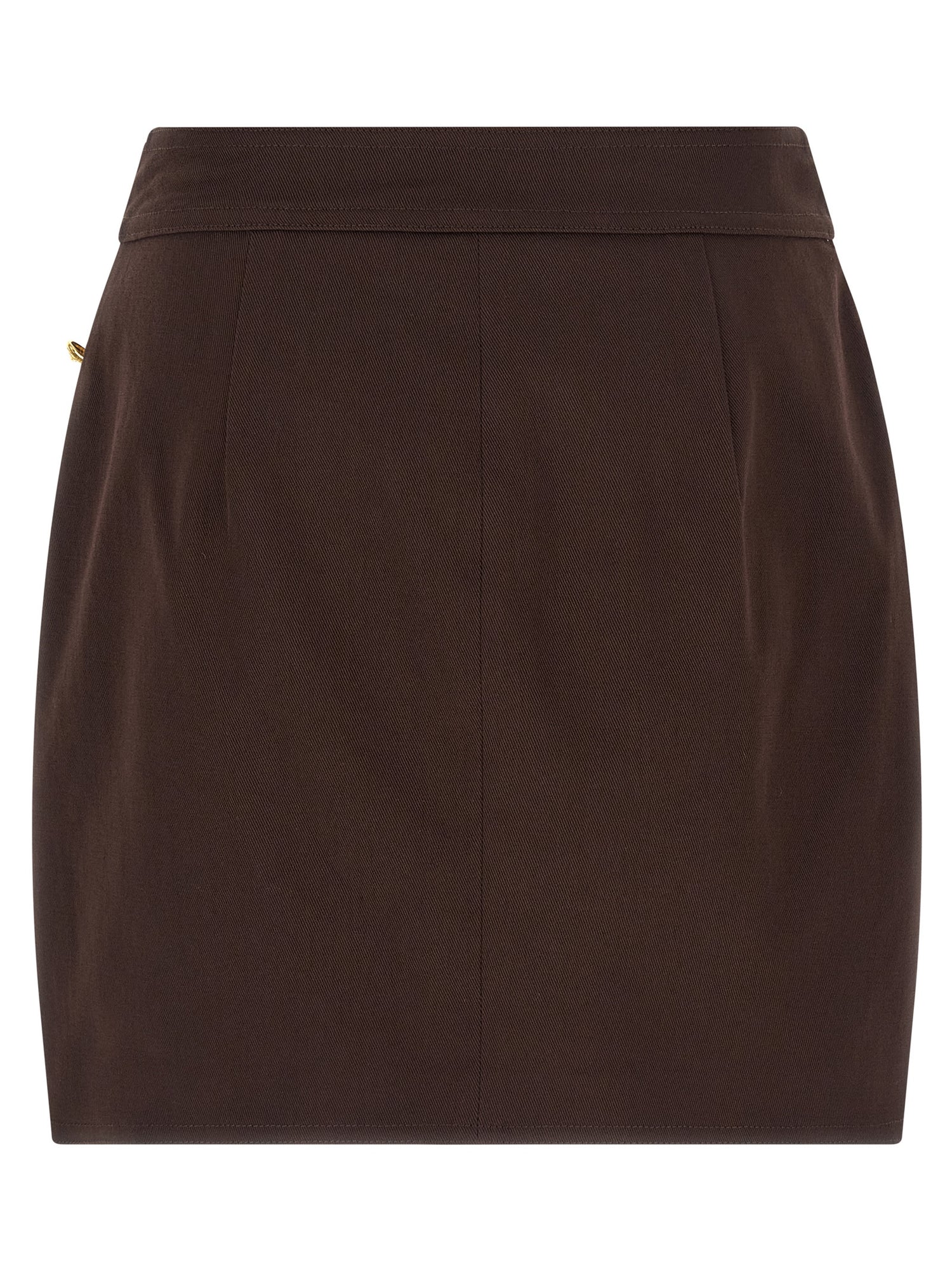 Elisabetta Franchi Jewel Button Skirt