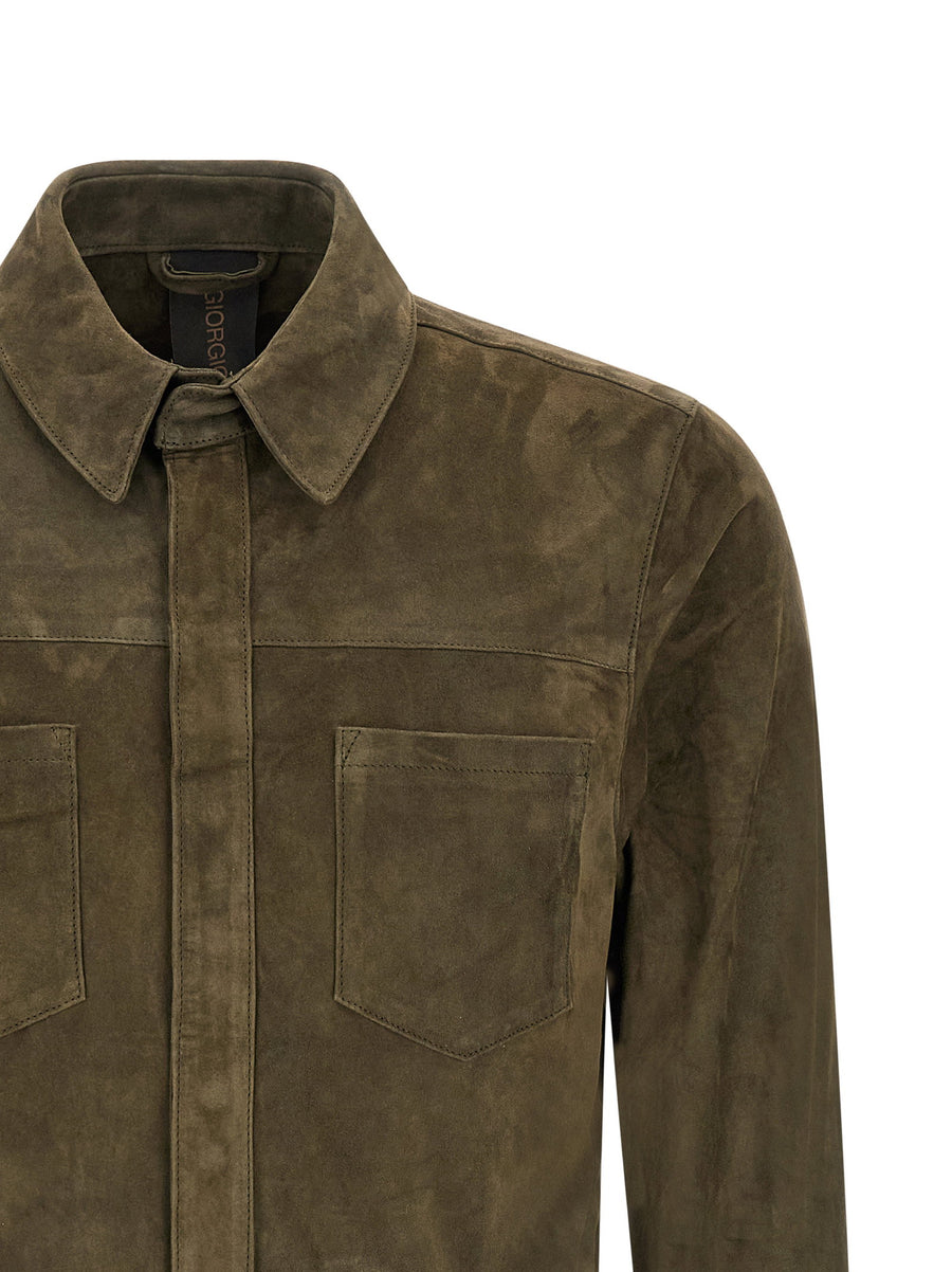 Giorgio Brato Suede Shirt Gloves