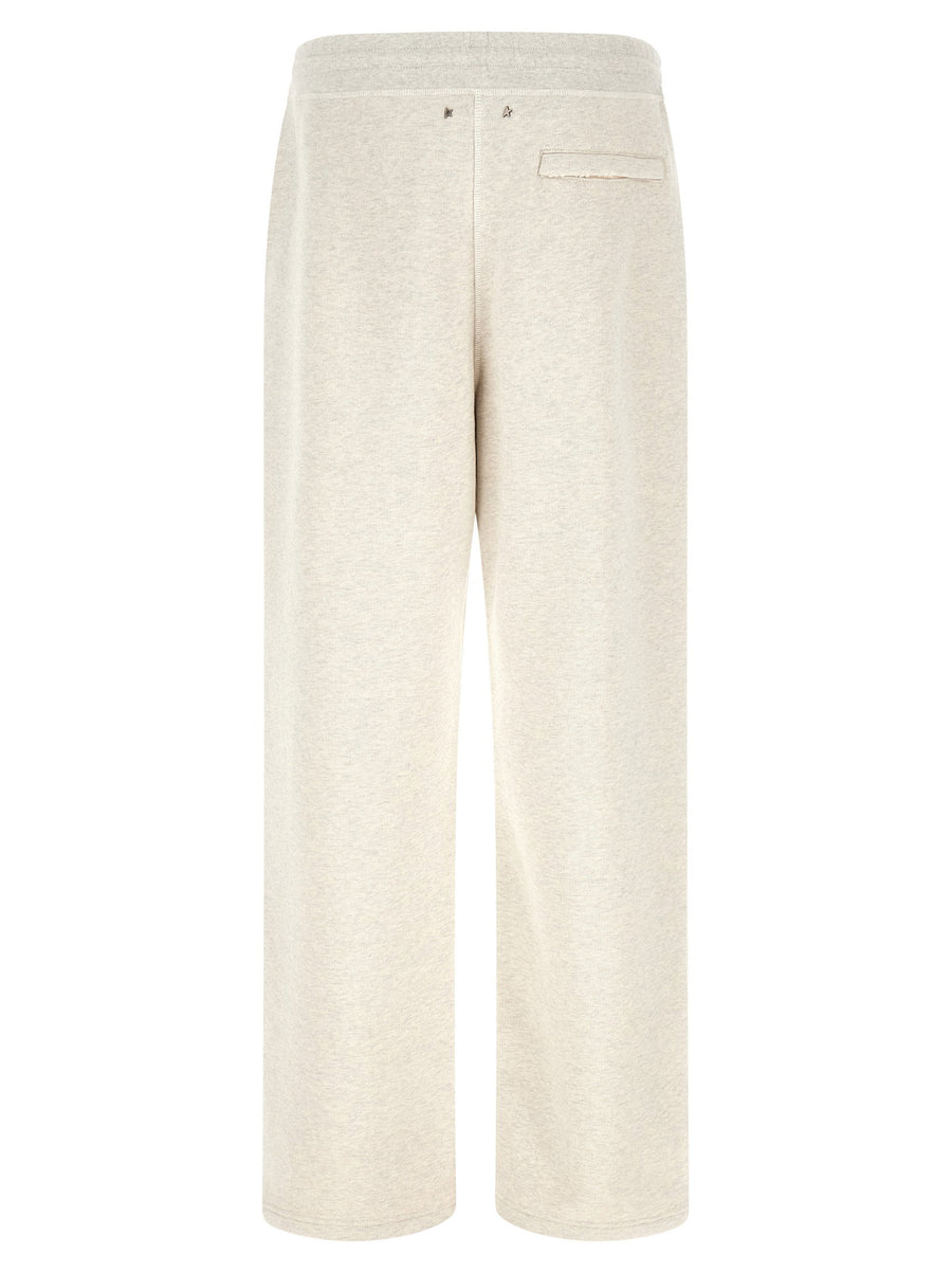 Golden Goose Star Joggers Mens Gray 100 Percent Cotton Oversized Trousers