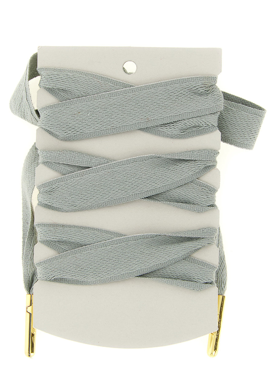 Golden Goose Vintage Shoelace Jewelry with Pearly Floral Charms and Rhinestones for Women