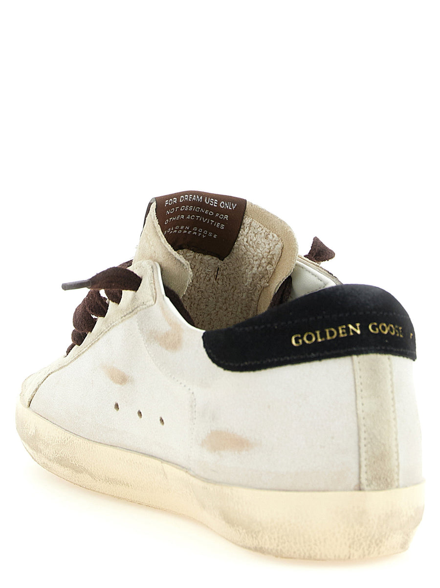 Golden Goose Super Star Sneakers Women White Cow Leather With Multicolor Details