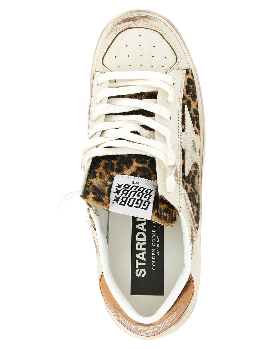Golden Goose Stardan Sneakers For Women Multicolor Leather Pony Hair