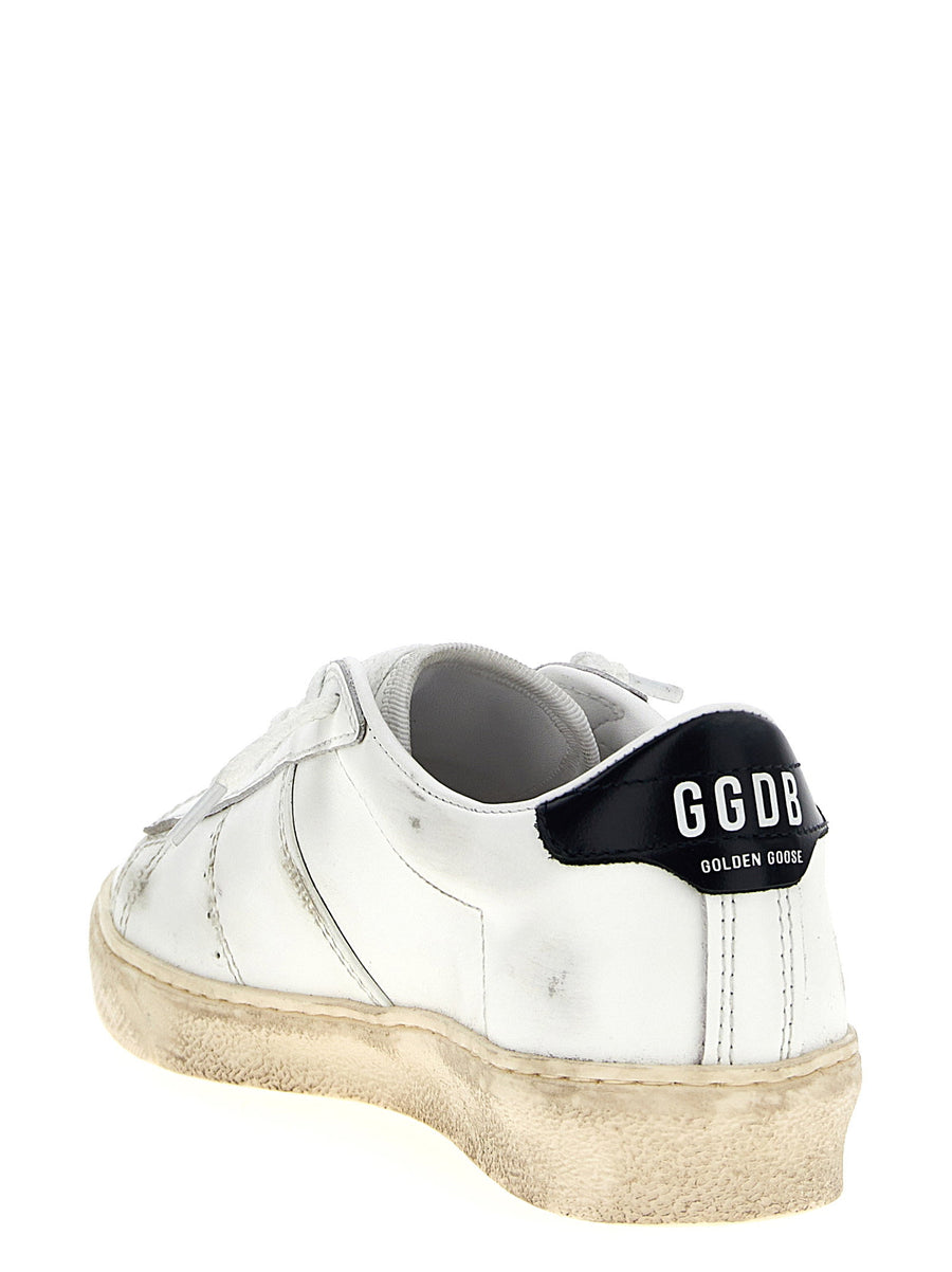 Golden Goose Matchstar Sneakers Women Blue Leather Premium Distressed Used Effect Finish