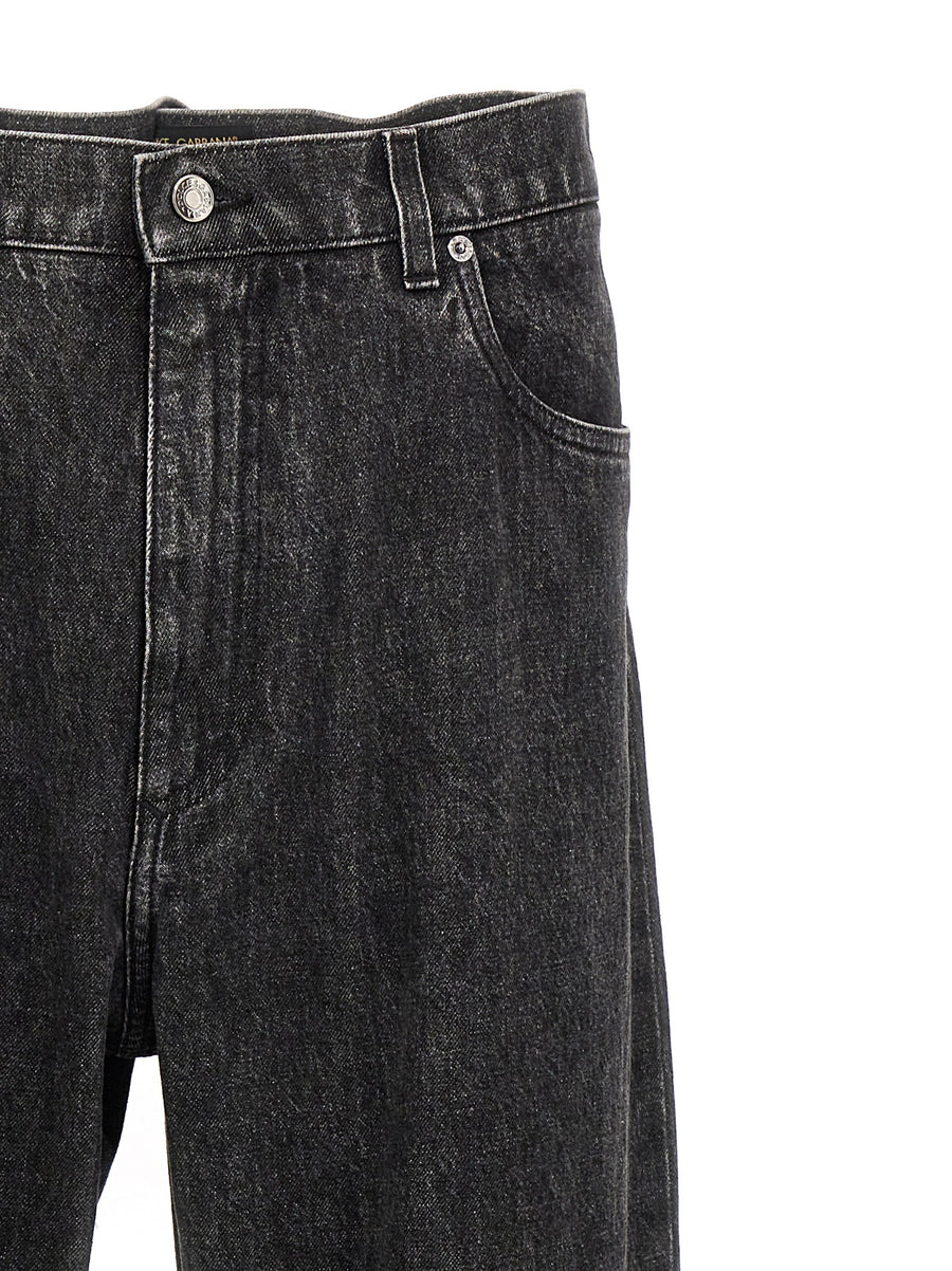 Dolce and Gabbana DG Jeans Black Premium 100 Percent Cotton Denim for Men Refined Casual Versatile