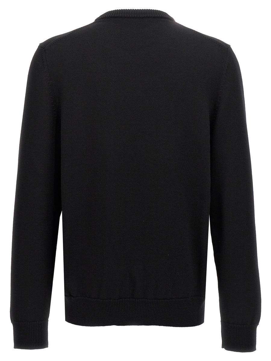 Dolce And Gabbana Intarsia Wool Sweater For Women Premium Virgin Wool Knit Statement Piece