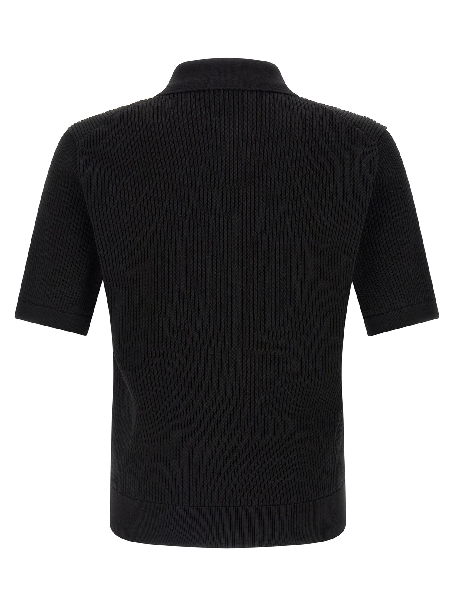 Dolce & Gabbana Micro-ribbed Polo Shirt