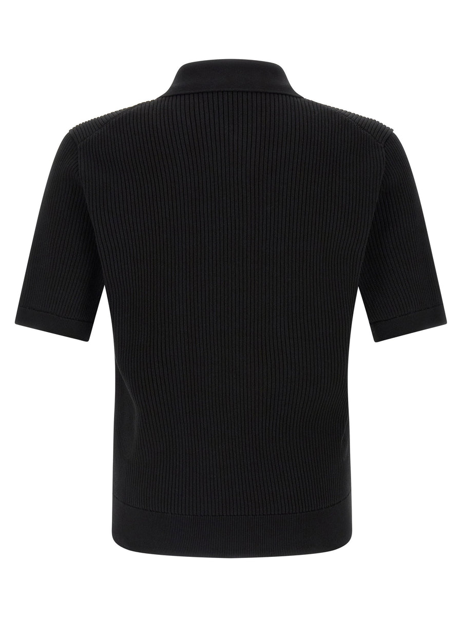 Dolce & Gabbana Micro-ribbed Polo Shirt