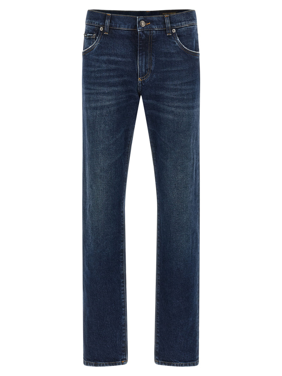 Dolce & Gabbana Logo Plaque Jeans