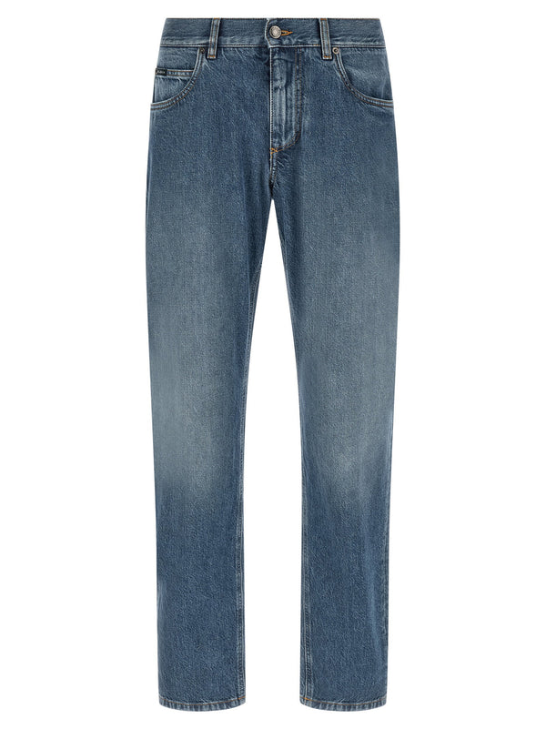 Dolce & Gabbana Heraldic Embroidery Jeans