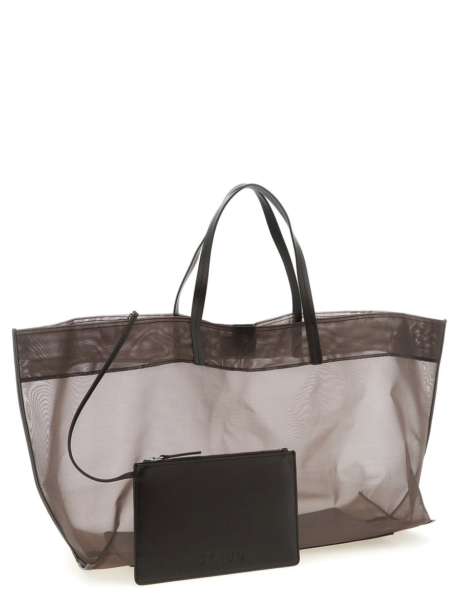 Staud Christos Large Shopping Bag Luxury Polyamide Tote For Women Day To Night Versatility