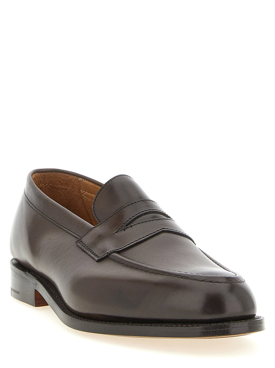 Tricker's Havard Penny Loafers For Men Unisex Brown Leather Slip On Timeless Luxury All Day Comfort