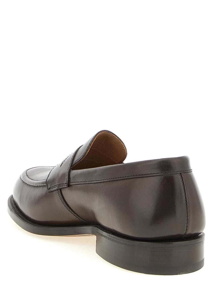 Tricker's Havard Penny Loafers For Men Unisex Brown Leather Slip On Timeless Luxury All Day Comfort