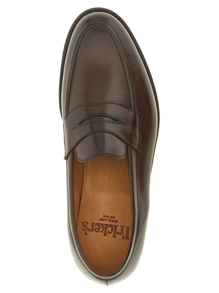 Tricker's Havard Penny Loafers For Men Unisex Brown Leather Slip On Timeless Luxury All Day Comfort