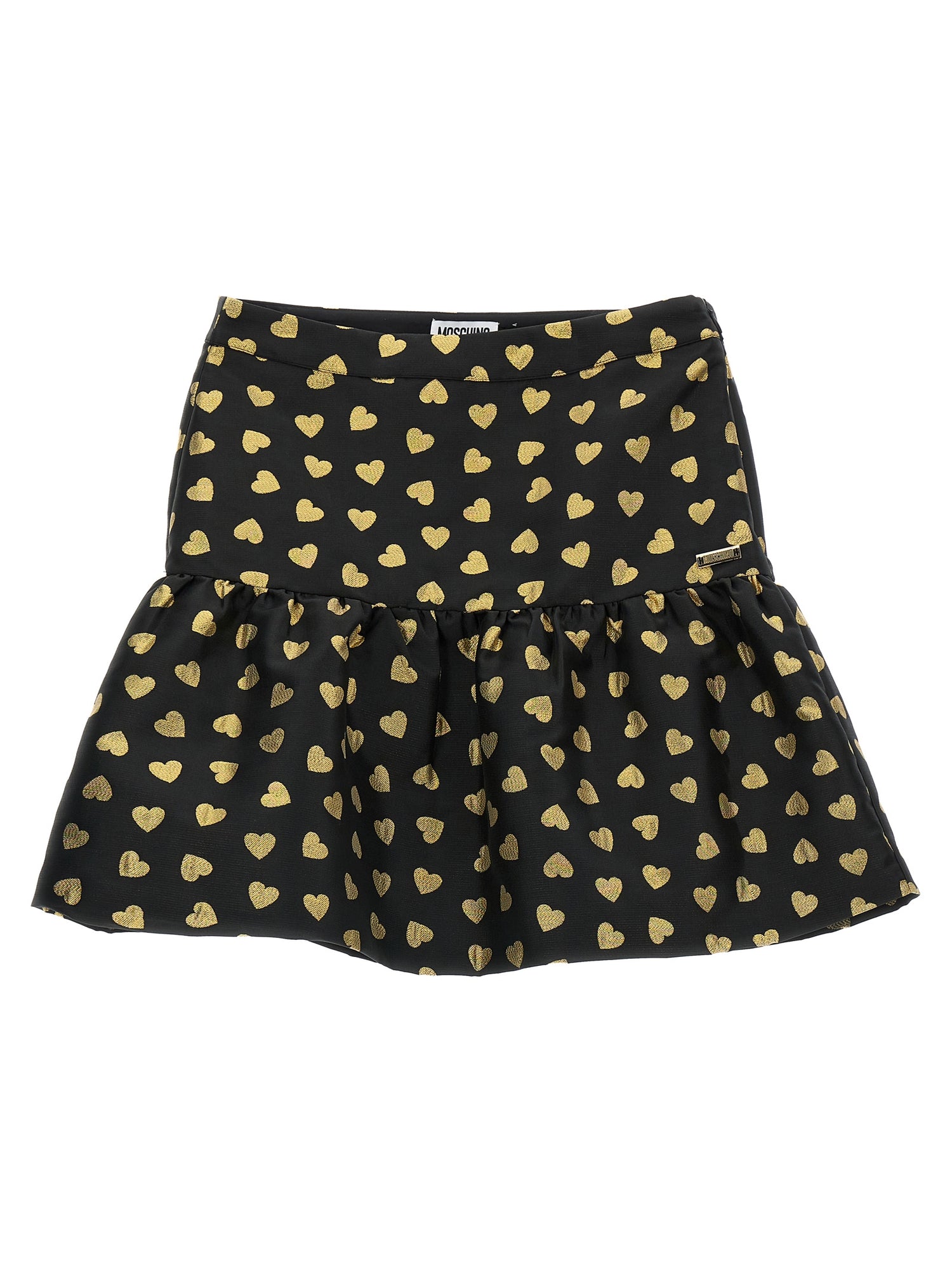 Moschino Kid Teen Heart Flounce Skirt