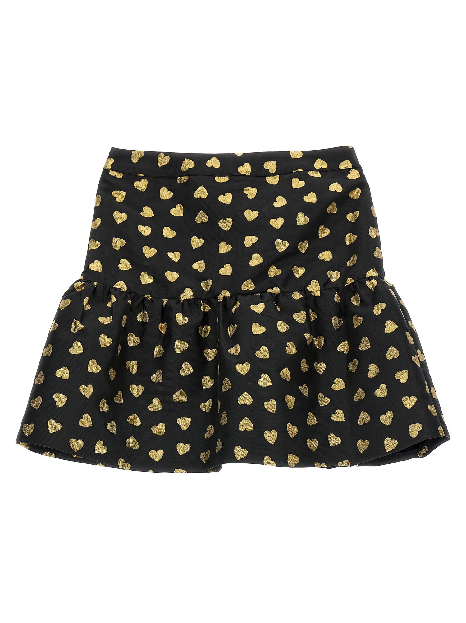 Moschino Kid Teen Heart Flounce Skirt