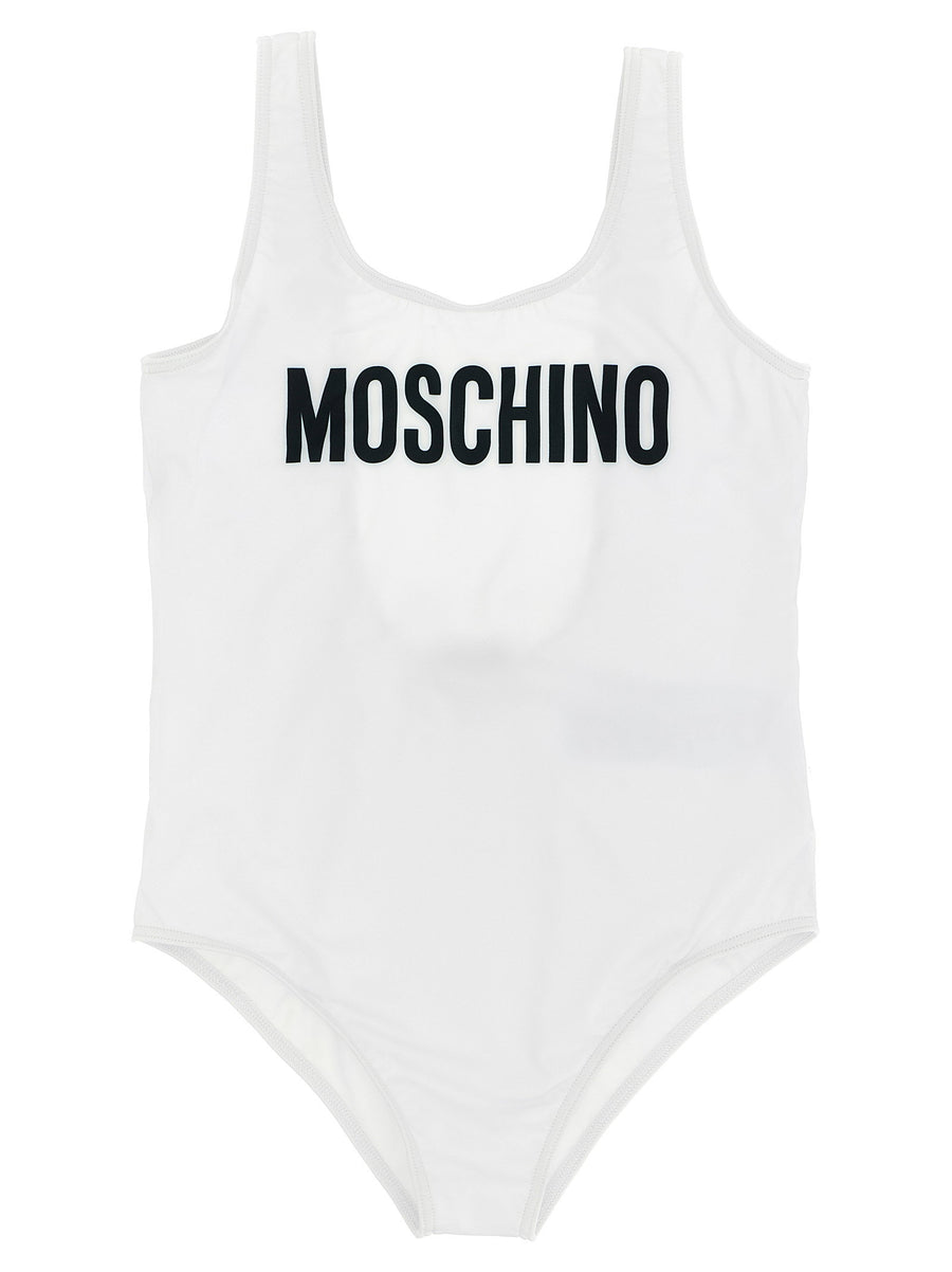 Moschino Kid Teen Logo Lettering One-piece Swimsuit