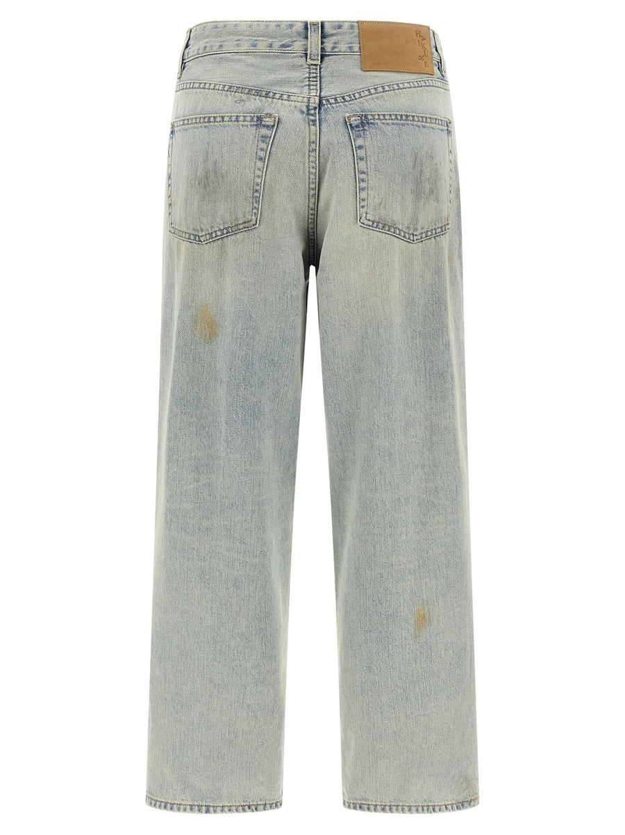 Haikure Betty Jeans Cropped High-Waist For Women Versatile Light Blue 100 Percent Cotton Stone-Washed