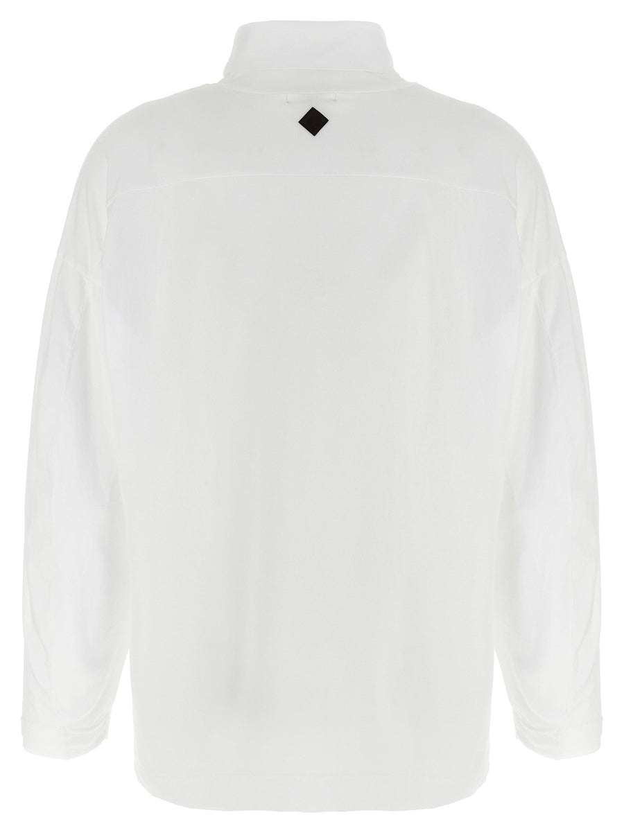 Haikure Ivy White 100 Percent Cotton High Neck T Shirt For Women Versatile Wardrobe Staple