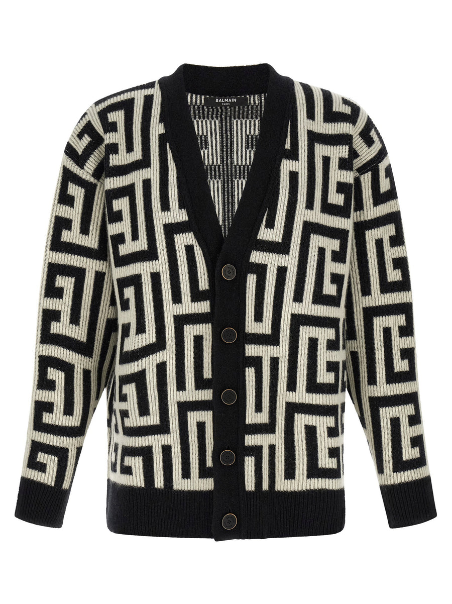 Balmain Monogram Macro Cardigan