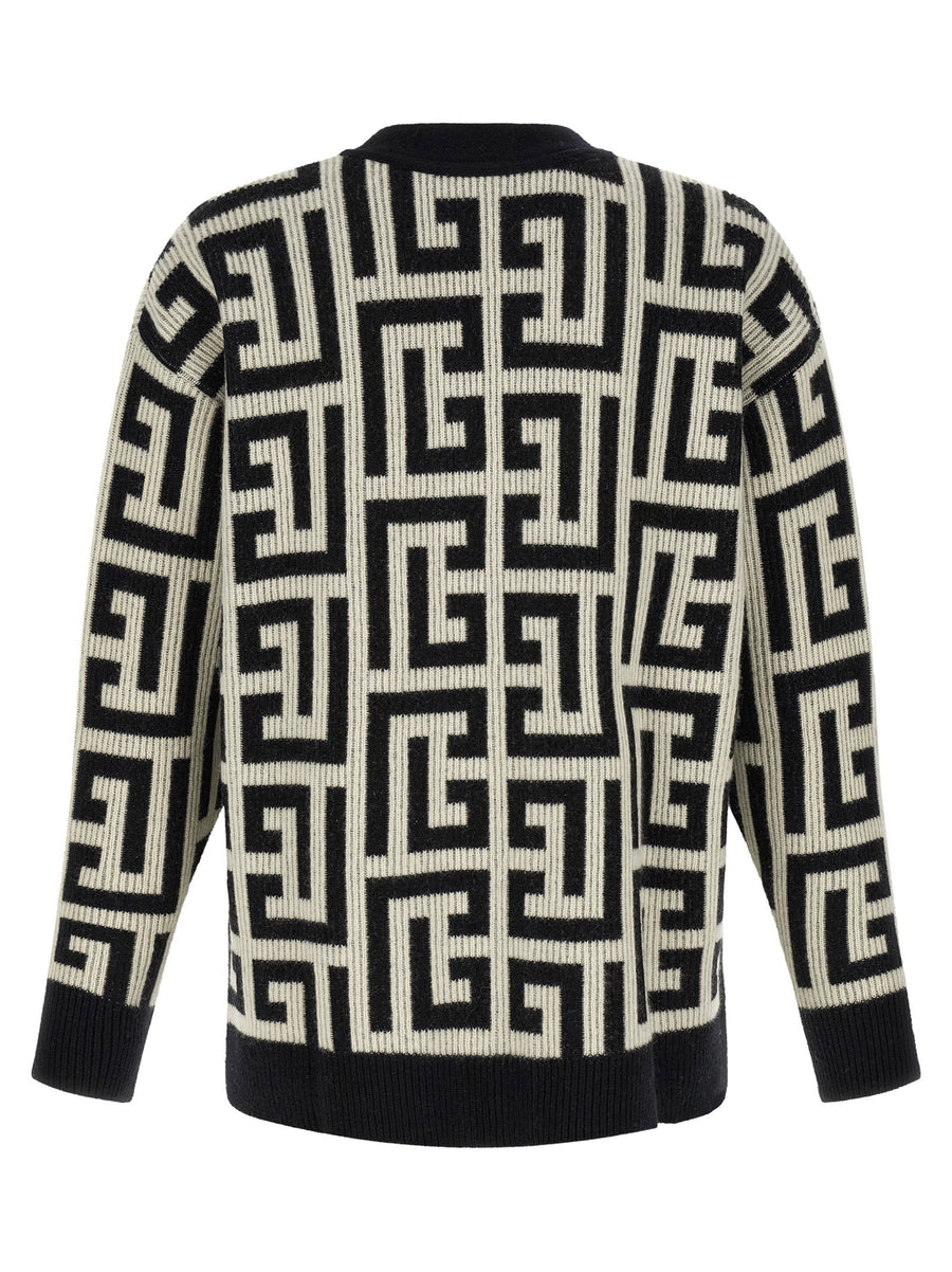 Balmain Monogram Macro Cardigan