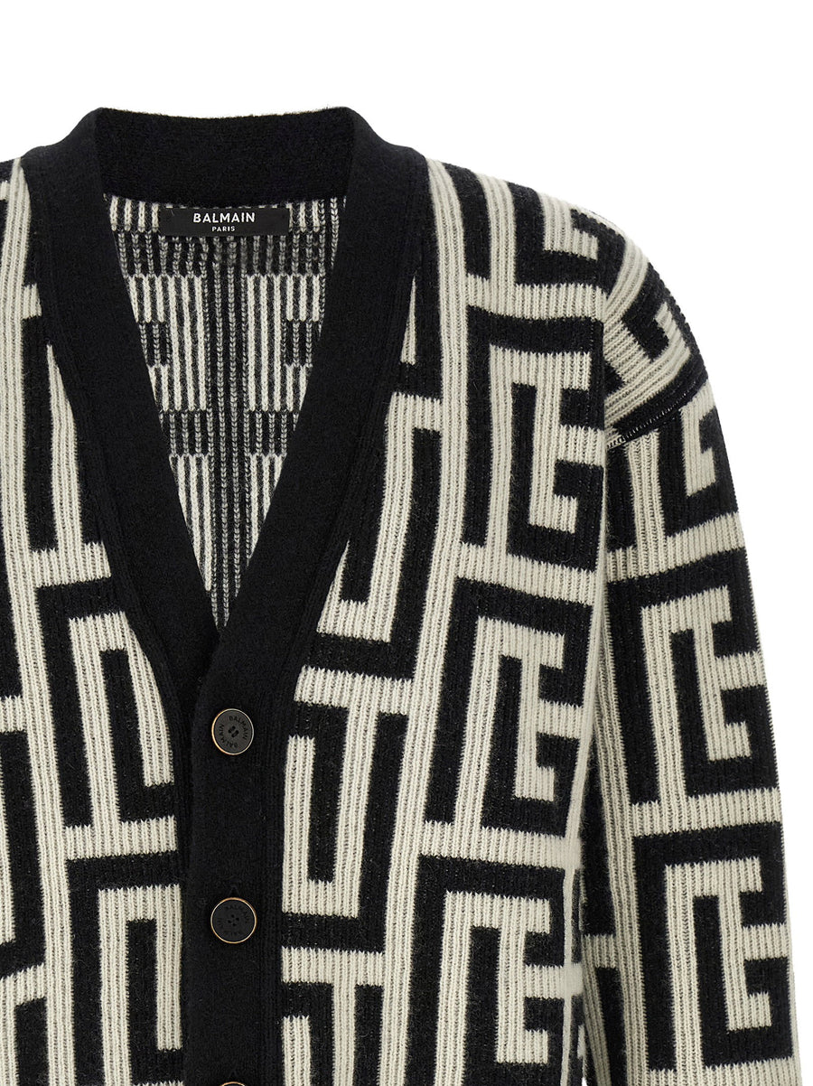 Balmain Monogram Macro Cardigan