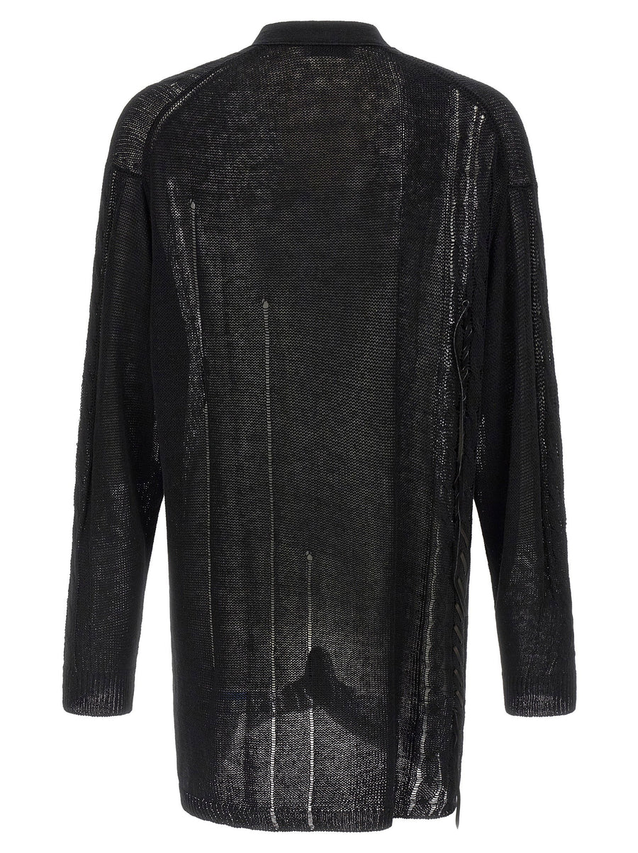 Yohji Yamamoto Lace Up Cardigan