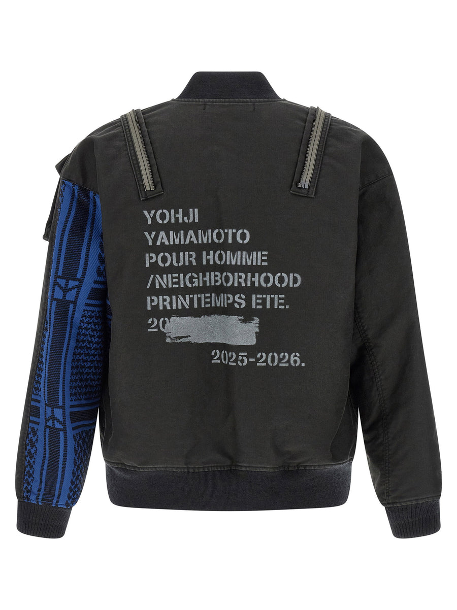Yohji Yamamoto Neighborhood A1 Deck Jacket Premium Cotton Pique For Men With Patches And Hardware