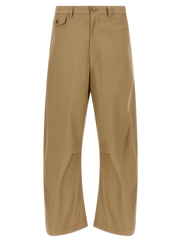 Comme Des Garҫons Homme Curved Leg Pants