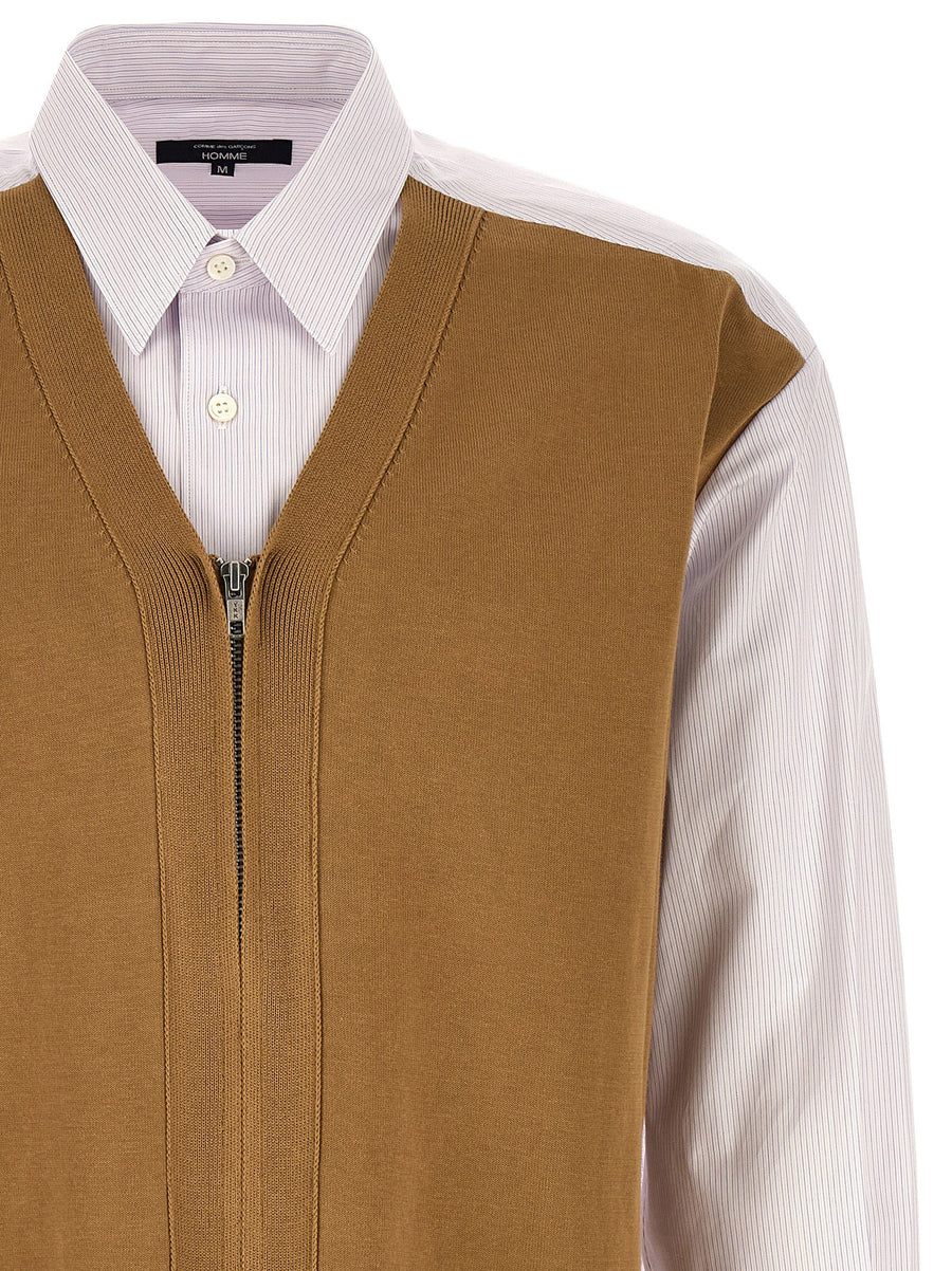 Comme Des Garҫons Homme Cardigan Insert Shirt