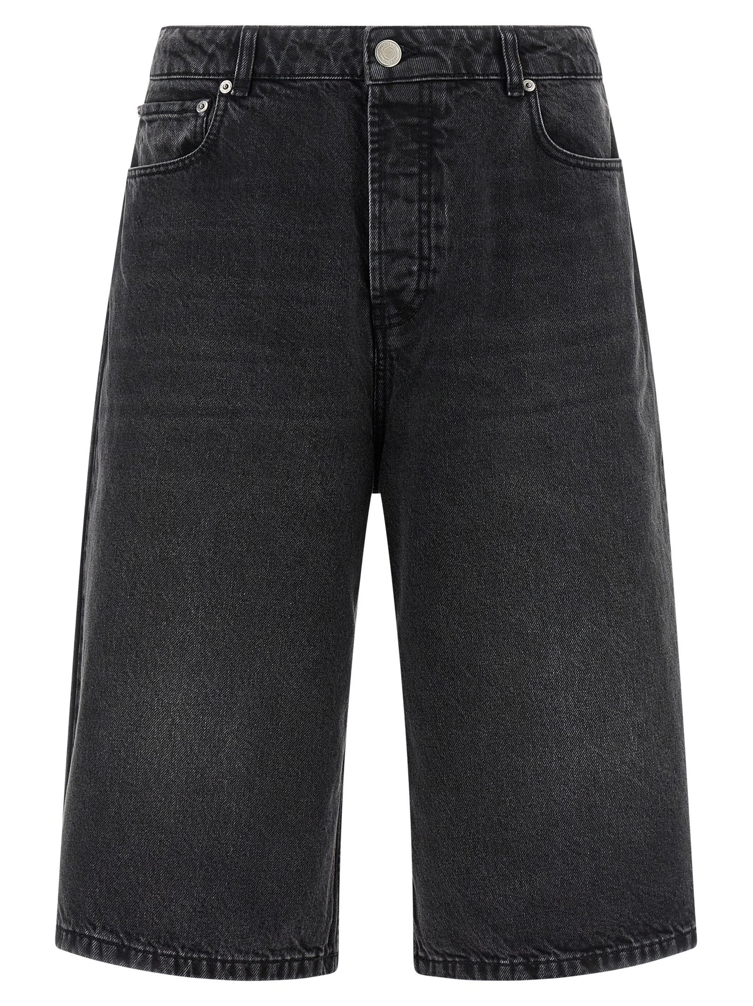 Ami Paris Denim Bermuda Shorts