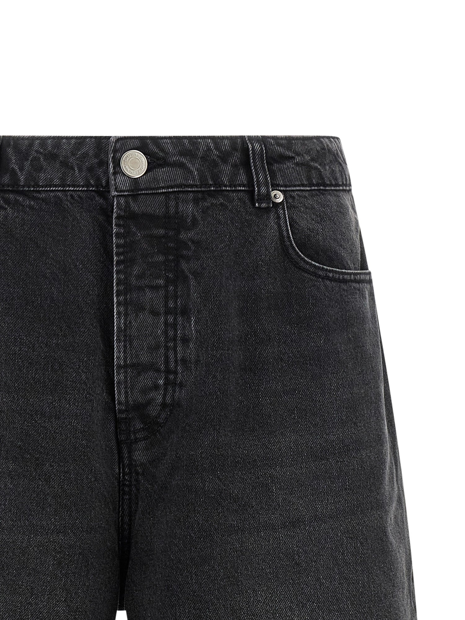 Ami Paris Denim Bermuda Shorts