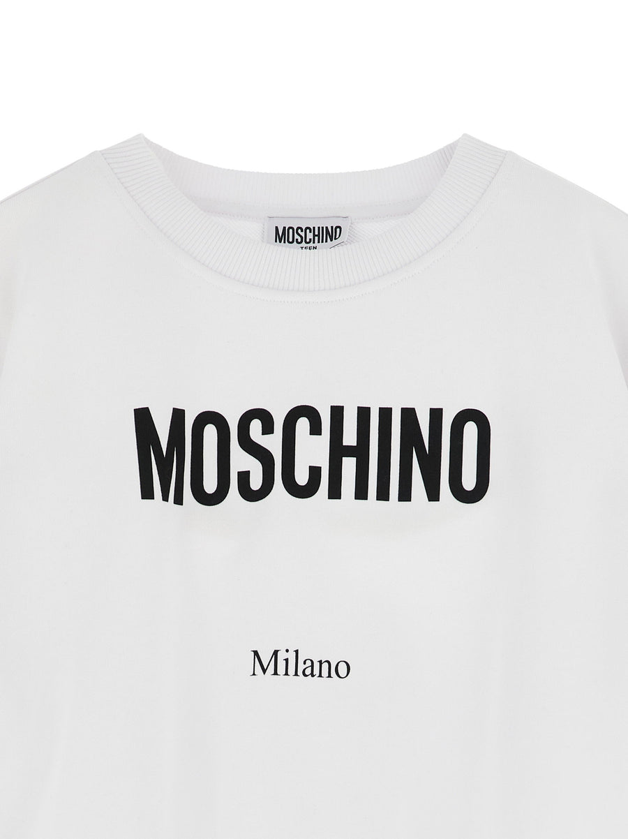 Moschino Kid Teen Logo Lettering Sweatshirt