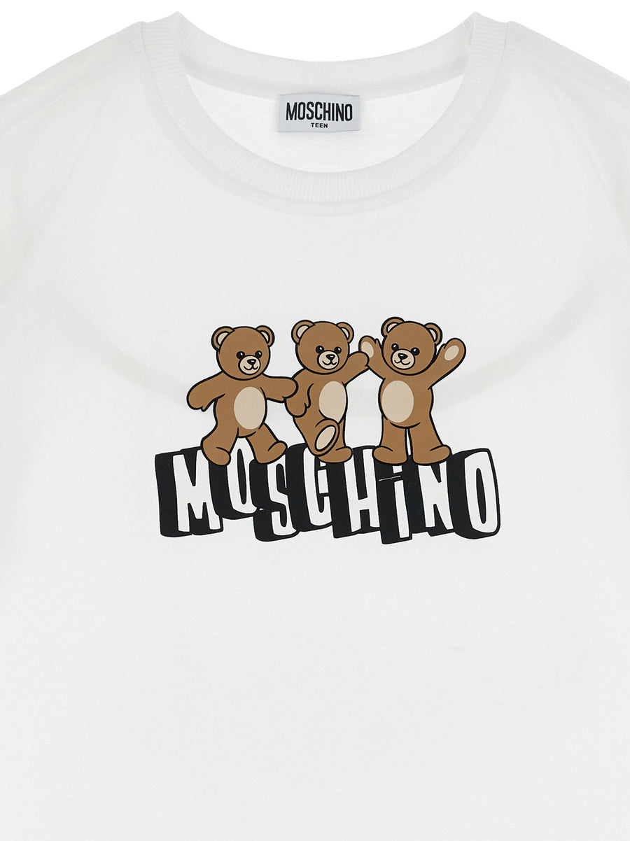Moschino Kid Teen Moschino Teddy Bear T-shirt + Bermuda Suits