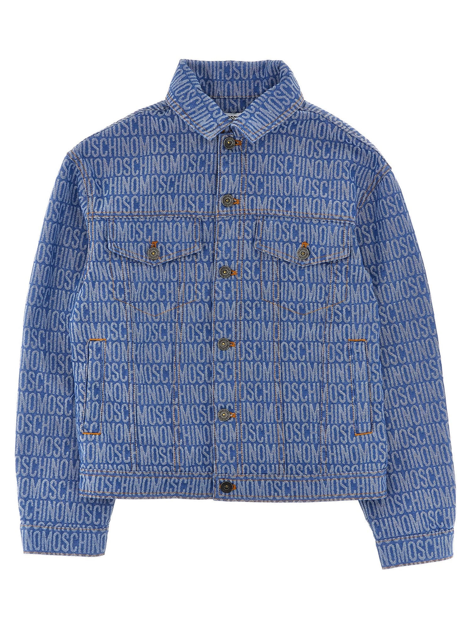 Moschino Kid Teen Logo Denim Jacket