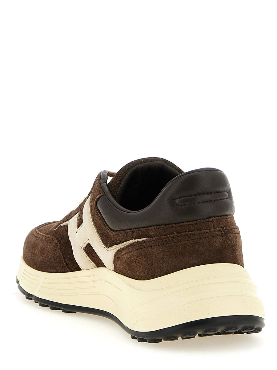 Hogan Hyperlight Sneakers Brown Calfskin Leather Urban Luxury For Men
