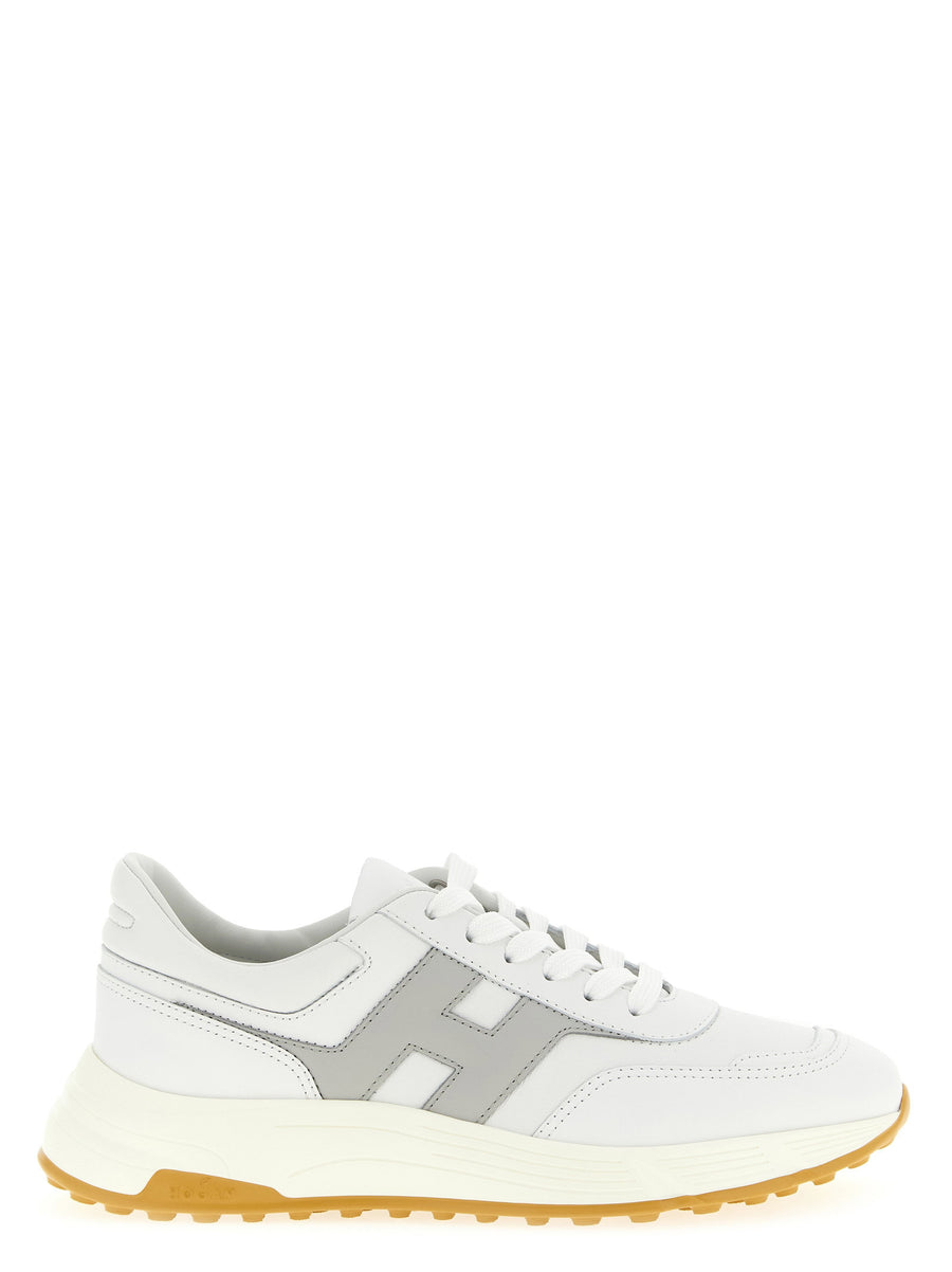 Hogan Hyperlight Sneakers Side Logo Insert Premium Leather Unisex All Season Shoes