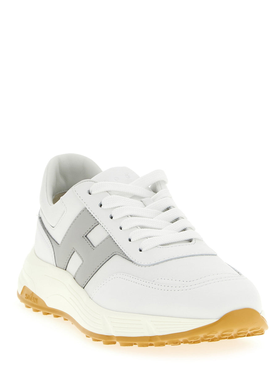 Hogan Hyperlight Sneakers Side Logo Insert Premium Leather Unisex All Season Shoes