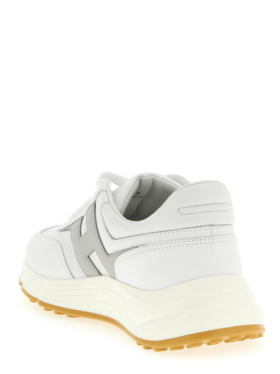 Hogan Hyperlight Sneakers Side Logo Insert Premium Leather Unisex All Season Shoes