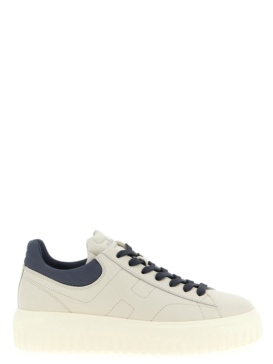 Hogan H-Stripes Sneakers Premium Multicolor Hammered Leather Unisex City Life Ready Style