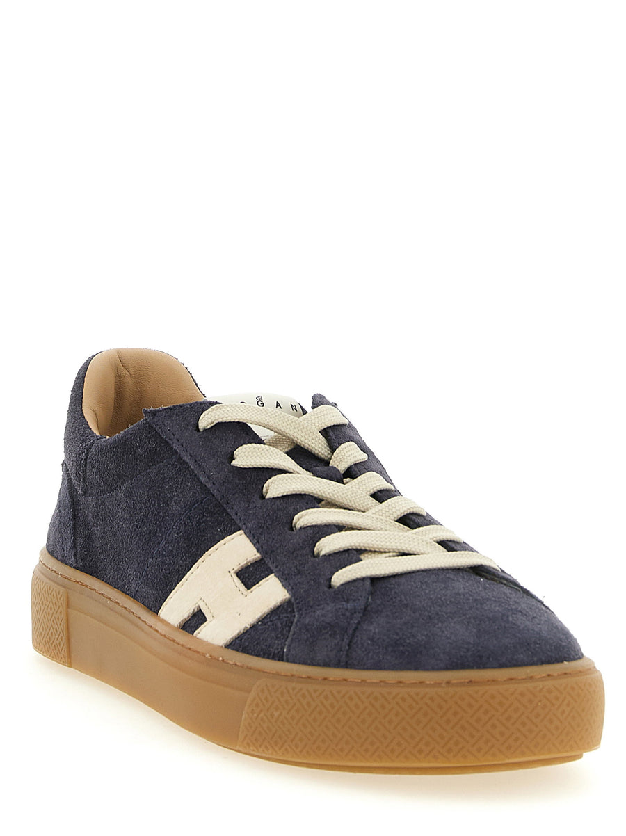 Hogan Crosswind Sneakers Navy Suede for Men Luxury Streetwear