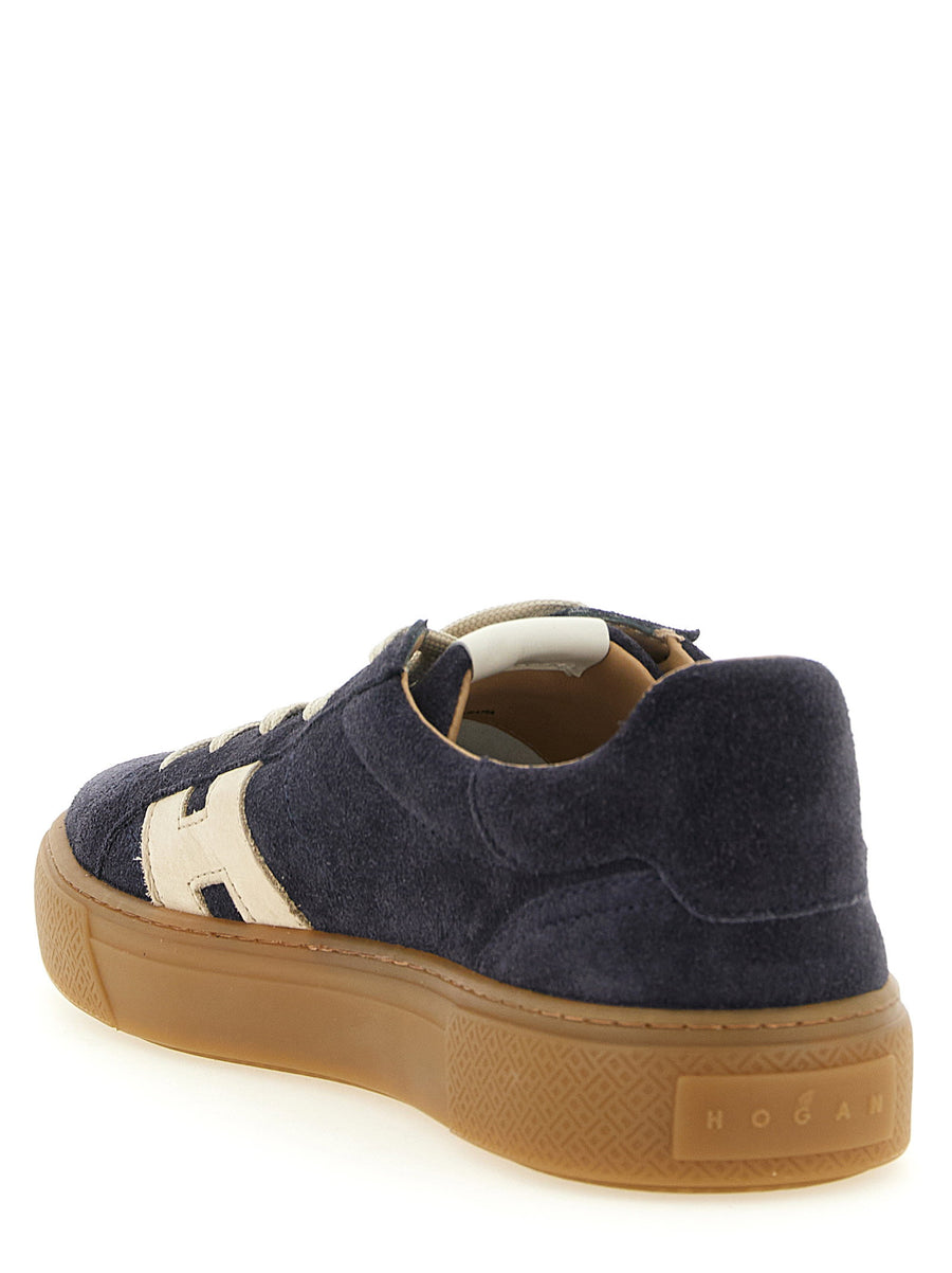 Hogan Crosswind Sneakers Navy Suede for Men Luxury Streetwear