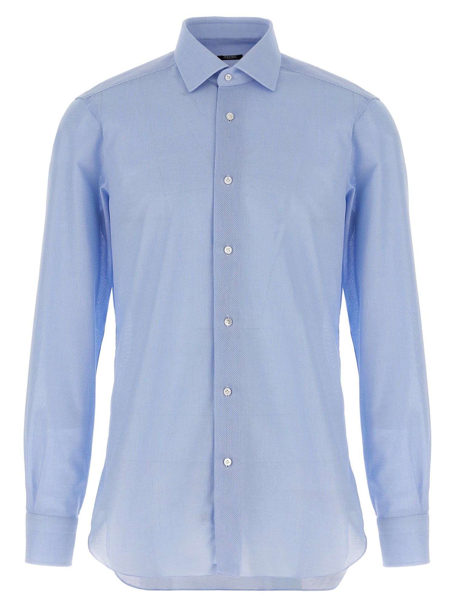 Barba Honeycomb Cotton Shirt